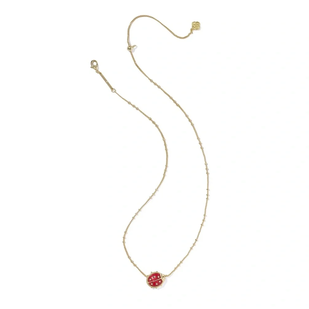 Kendra Scott x Ladybug Gold Short Pendant Necklace - Picture 2 of 2